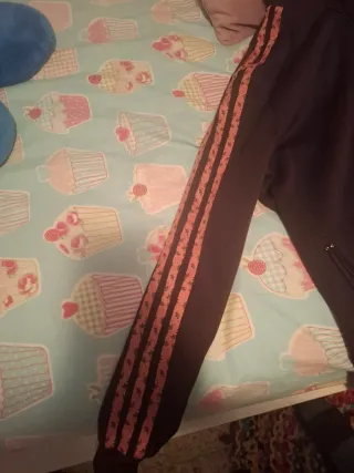 Sudadera Adidas Retro Mujer Negra y Rosa