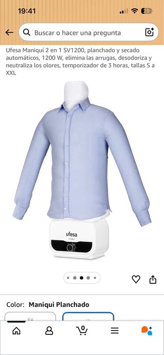 Maniquí Planchado y Secado Ufesa