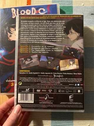 Blood C Vol. 1, 2 y 3 DVD