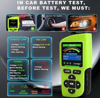 COMPROBADOR DE BATERÍAS ACCLOPE BT90PRO