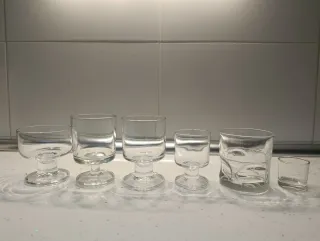 Juego de vasos vintage