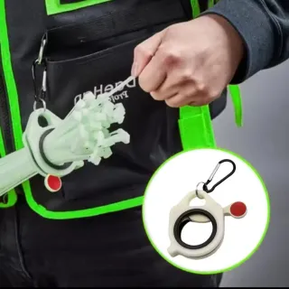 Organizador de correas con función luminiscente