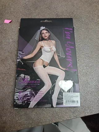 Body con calze pizzo I'm Yours Rimes bianco