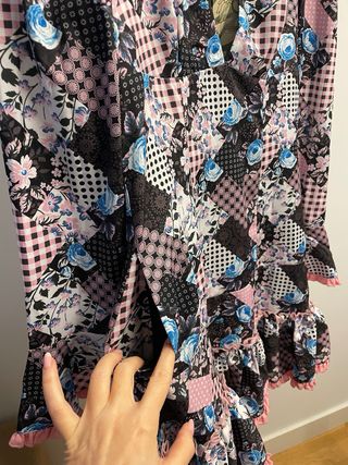 Vestido Camaleonica Patchwork Floral Talla XS