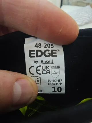 Guantes de moto EDGE negros y verdes