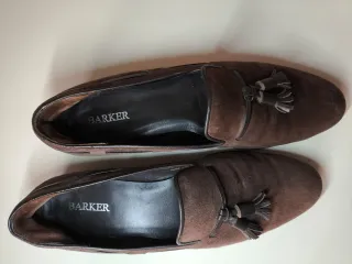Zapatos Barker Ante Marrones Tassel