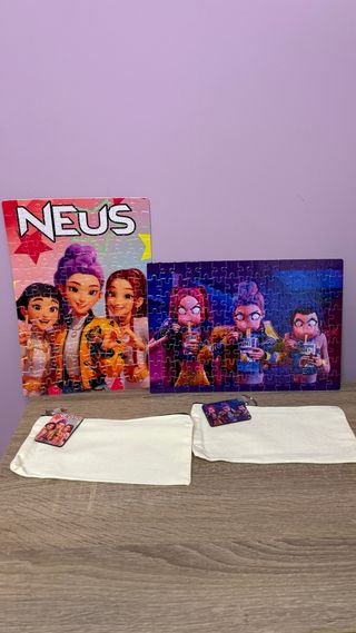 Puzzles Huntrix K-Pop personalizado.