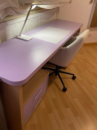 Escritorio estudio extragrande, mesilla y LOVE