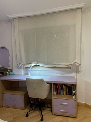 Escritorio estudio extragrande, mesilla y LOVE