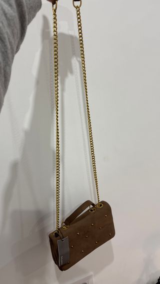 Bandolera Parfois Marrón Tachuelas