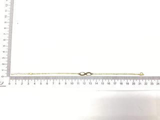 pulsera oro 18k con circonita