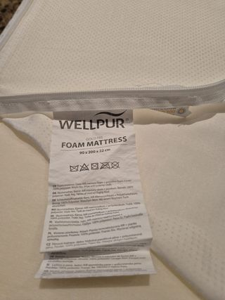 Colchón Wellpur 90x200 cm – Como nuevo