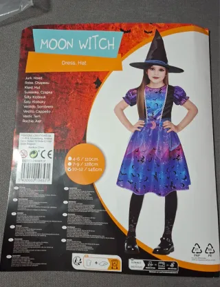 Disfraz Bruja Talla 10/12 (146cm)