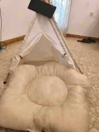 Casita Cama para Mascota Estilo Tienda