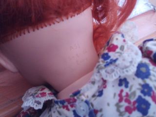 muñeca asi , pelirroja dificil de conseguir , mide