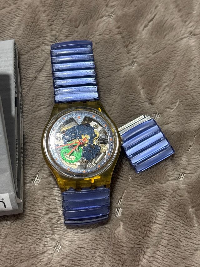 Swatch GK215 Color Fish 1996 vintage todo original