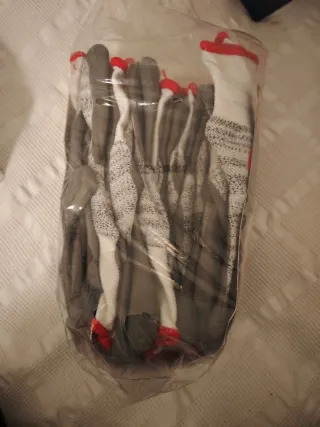 12 Pares Guantes Trabajo Ansell HyFlex talla 7