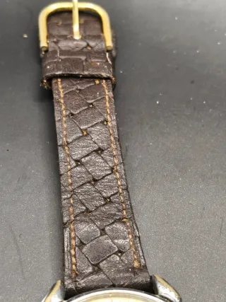 Reloj Cyma Clásico Correa Marrón y Dorado