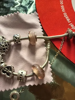 5 Abalorios charm Pandora Plata Originales