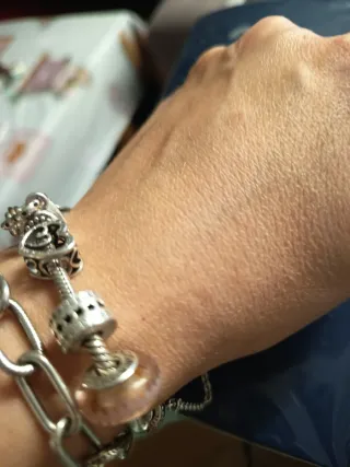 5 Abalorios charm Pandora Plata Originales