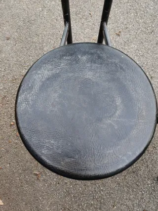 Juego de 2 Sillas Negras Estilo Bar