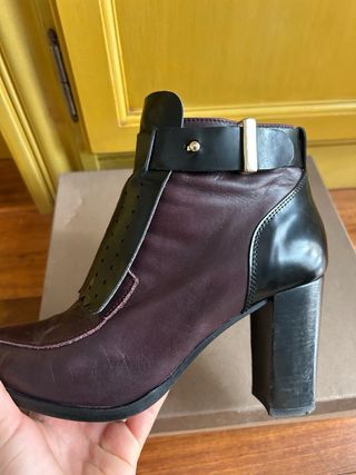 Botines Kanna granate y negro