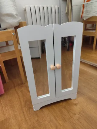 Armario madera Muñeca Nancy Blanco