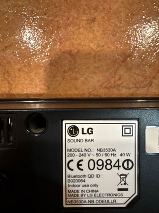 Barra de Sonido LG Negra