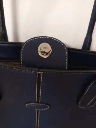 Borsa a spalla Tod's blu in pelle