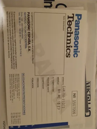 Videocámara Panasonic NV-MC10 VHS-C