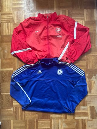 Lote 2 Chaquetas Fútbol Vintage Adidas