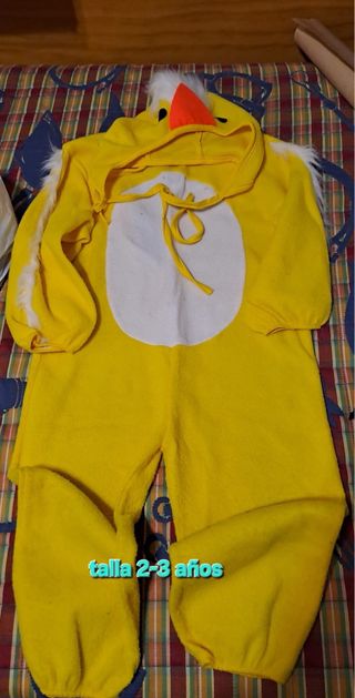 Disfraz de pollito talla 2-3 años