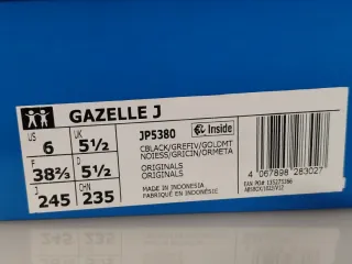 Zapatillas Adidas Gazelle Negras y Grises