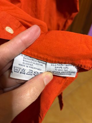 Camisa Polo Ralph Lauren Naranja