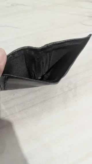 Portafogli uomo slim nero 100%