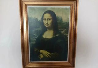 Cuadro Mona Lisa Marco Dorado