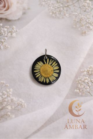 Colgante artesanal margarita natural