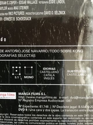 King Kong DVD Edición Remasterizada