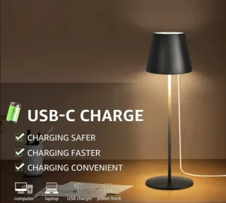 2x LAMPADA da tavolo LED ricaricabile a batteria