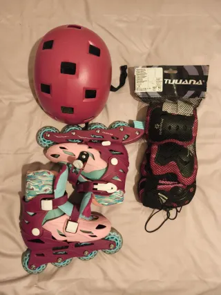 Patines, Casco y Protecciones Nuevos