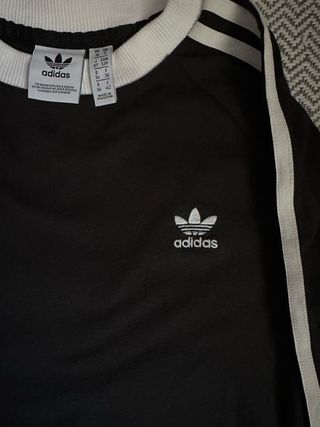 Vestido Adidas Negro Manga Media/Larga