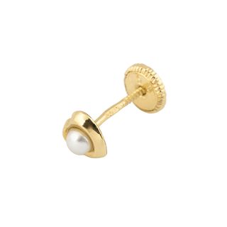 pendientes oro 18k con piedra con circonita