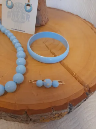 Conjunto Flamenca celeste