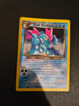 Carta Pokémon Holo Dark Feraligatr