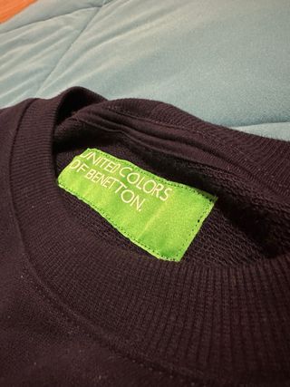 Felpa Benetton girocollo blu taglia S