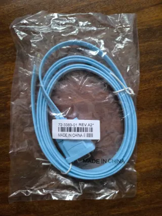 Cable Consola Cisco DB9-RJ45 Azul
