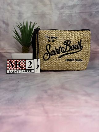 Pochette MC2 Saint Barth Beige/Nero