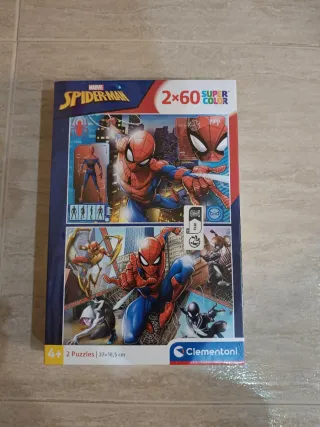 Lote Puzzles Spiderman, Bluey y Peppa Pig