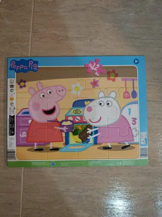 Lote Puzzles Spiderman, Bluey y Peppa Pig
