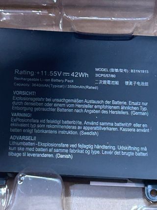 KYUER B31N1915 C31N1915 Batería ASUS  ExpertBook